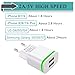European Plug Adapter, USINFLY Europe Travel Charger 3-Pack 2.1A/5V EU Dual USB Wall Charger Block for Phone X 8/7/6/6S Plus, Pad, Samsung Galaxy S8/S7/S6 Edge, Android Phone