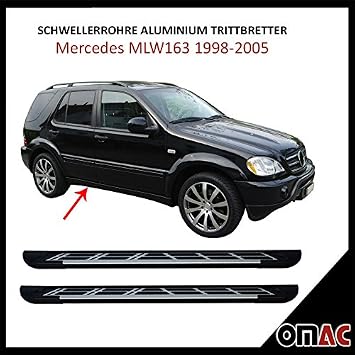 Schwellerrohre Aluum Trittbretter Fur Ml W163 1998 2005 Sunrise