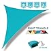 Coarbor 8'x8'x11.3' Sun Shade Sail Triangle Canopy Sunshade Sunshine Block Shade Cloth for Outdoor Backyard Patio Deck Garden (Turquoise)