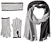 Calvin Klein Women's Two-Tone Headband/Glove/and Scarf Three-Piece Set