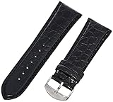 Hadley-Roma Men's MSM907RA-260 26-mm Black Genuine Leather WatchStrap