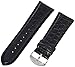 Hadley-Roma Men's MSM907RA-260 26-mm Black Genuine Leather WatchStrap