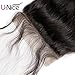 UNice Hair Brazilian Body Wave 5x5 Lace Closure Free Part with Baby Hair, 100% Unprocessed Human Virgin Hair Natural Color (14'' Closure)