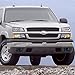 For Chevy Silverado Pair of Bumper Driving Fog Lights + Wiring Kit + Switch (Smoked Lens)