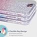 MILPROX iPhone 7 iPhone 8 Shiny Glitter Sparkly Case Slim Premium 3 Layer Hybrid Protective Soft Case for iPhone 7/8 Case - Pink Gradient