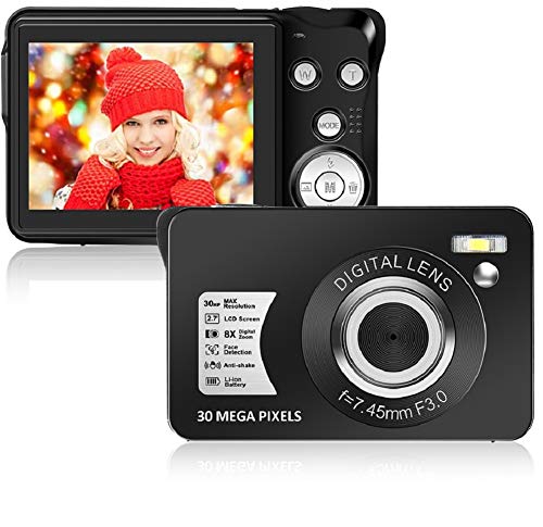 Digital Camera 2.7inch HD Mini Digital Video Camera Point and Shoot Students Digital Camera for Kids Teenagers Beginners