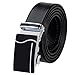 Vbiger Men's Business Genuine Cowhide Belt with Automatic Buckle