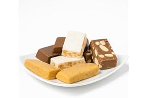 ANDY ANAND CHOCOLATIER Andy Anand Sugar Free European Nougat Assortment, Gluten Free - 4 Delicious Flavors of Soft Almond Nougat with a Creamy Feel | Gluten Free, Creamy Texture - Gourmet Treat Made in Europe (8 Pcs 7 Oz)
