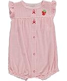 Carters Baby Girls Snap-Up Applique Cotton Romper Strawberry