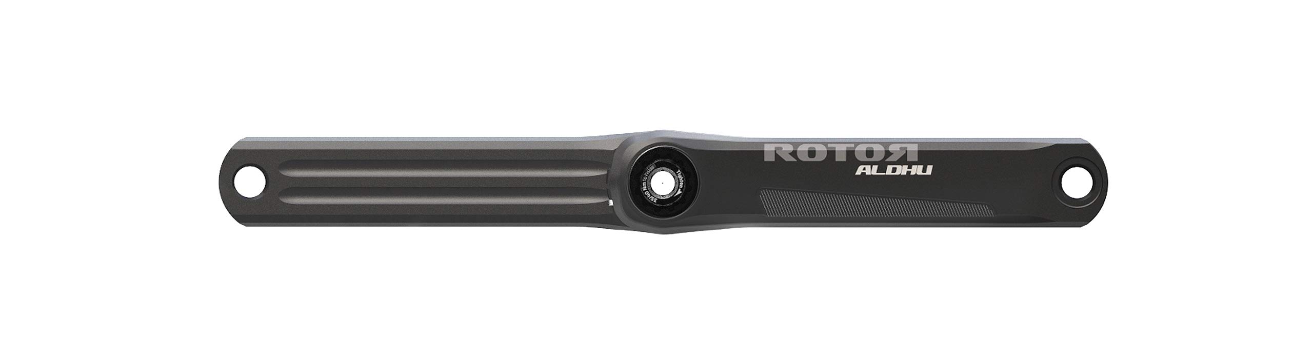 Rotor Unisex – Adult ALDHU Crank Arms for 24 mm Axle 165 mm, Black