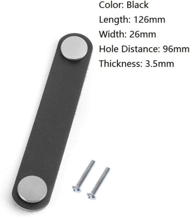 XCVB Ledergriff Küchenschrank Schwarz Braun Möbelgriffe Kommode