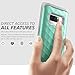 Galaxy Note 8 Case, Clayco [Hera Series] Full-Body Rugged Case with Built-in Screen Protector for Samsung Galaxy Note 8 (2017 Release) (MintGreen)