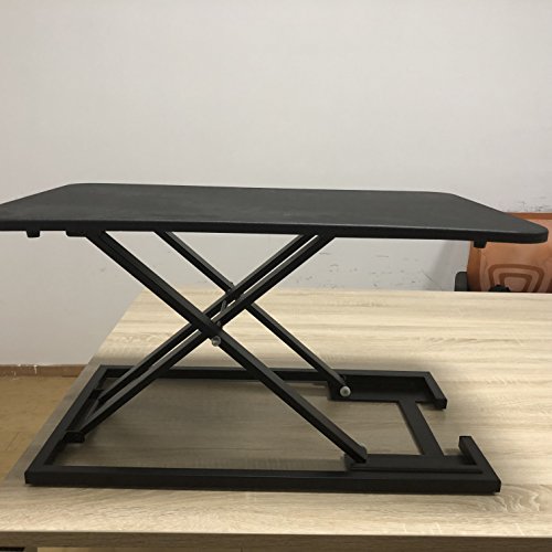 Modrine Height Adjustable Standing Desk â€“Size 29in x19in Workspace ,Instantly Convert any Desk to a Sit / Stand up Desk (Black One)