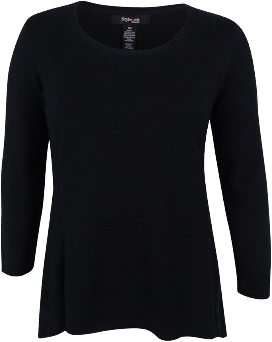 black tunic sweater