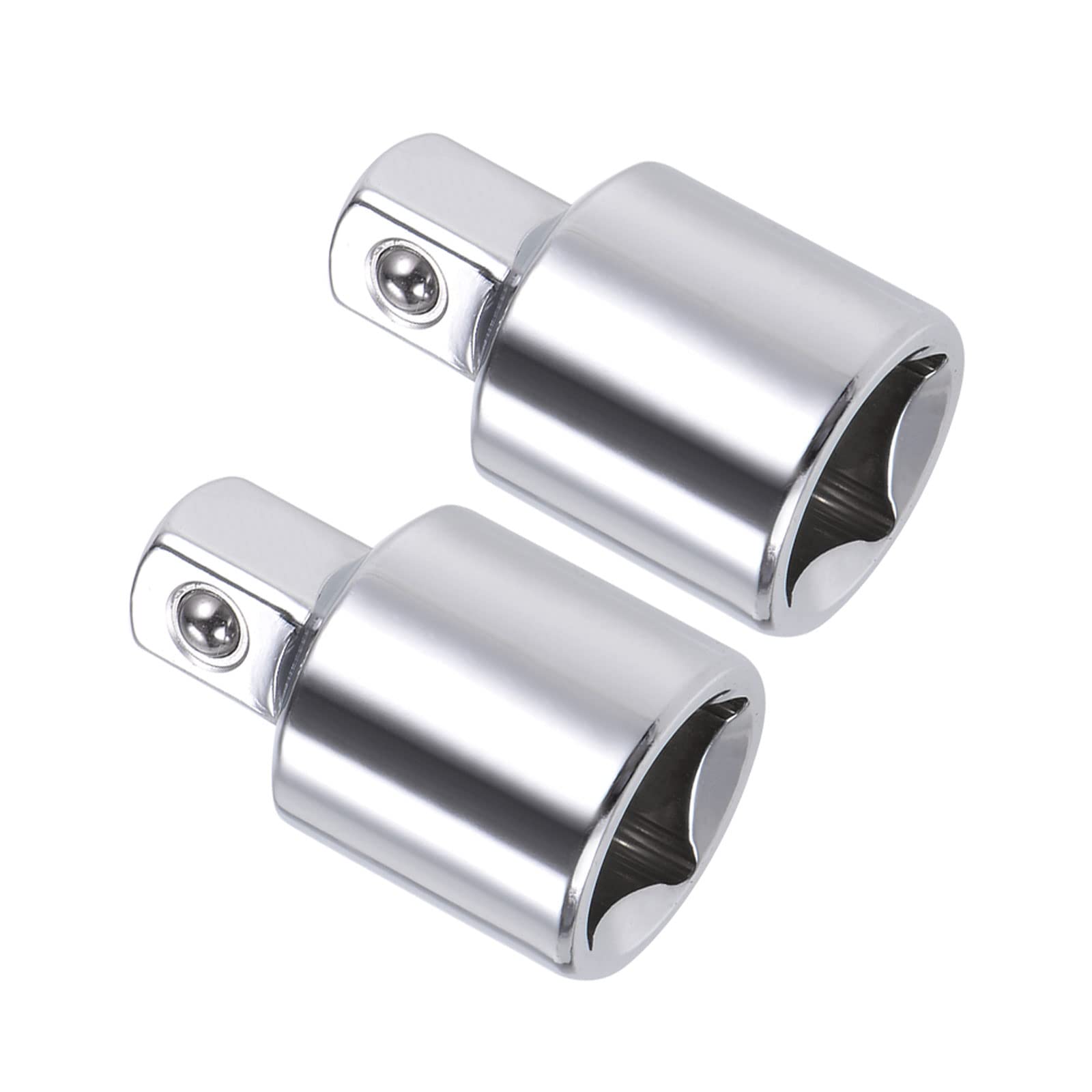 CoCud Socket Reducer, 1/2" Female to 3/8" Male CR-V Steel Driver & Wrench Tool - (Applications: for Mechanical Equipment Repair), 2-Pieces — image 1