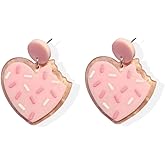 Valentines Day Earrings for Women Red Heart Earrings Love Envelope Dangle Earrings Cute Bear Earrings Valentines Day Accessories for Women Valentine's Day Gifts for Her