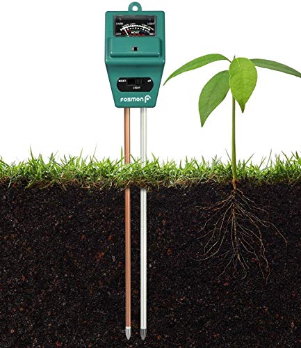 REARAND 3-in-1 Soil Tester, Moisture, Light, PH Soil Test Kit Soil PH Meter for Garden, Home, Farm, Plants, Flower Pot (No Battery Needed) (M)
