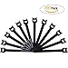 SMALLElectric 100 PCS Reusable Fastening Cable Ties, Microfiber Cloth 6-Inch Hook and Loop Cord Ties,Pack of 100 Velcro Cable Straps Black