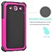 Galaxy S3 Case, Tekcoo(TM) [Tmajor Series] [Hot Pink/Black] Shock Absorbing Hybrid Rubber Plastic Impact Defender Rugged Slim Hard Case Cover Shell For Samsung Galaxy S3 S III I9300 GS3 All Carriers