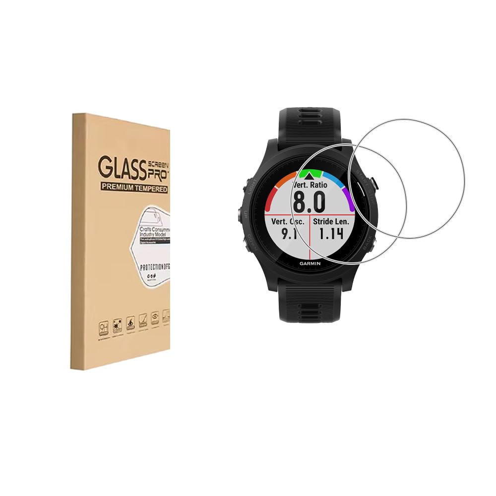 Photo 1 of (2 Pack) Screen Protector for Garmin Forerunner 935 Tempered Glass?9H Hardness Anti Scratch?Bubble Free?Case Friendly Easy Installation