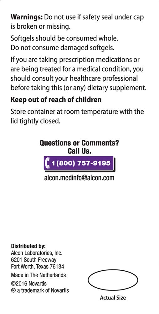 Systane ICaps Eye Vitamin & Mineral Supplement, AREDS 2 Formula, 120 Softgels (Packaging may vary)