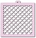 Cookie Stencil Set Basic N2, 6 pcs: Scales, droops, Houndstooth, Flowers, Shine, Caramel