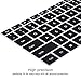 imComor Universal English Keyboard Stickers Cover for Computer Keyboard Protective Skin, Black