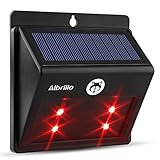 Albrillo Solar Predator Deterrent LED Light Outdoor Sensor Lamp