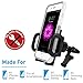Macally Car Vent Phone Mount, [Design] Cell Phone Holder for Car - Air Vent Phone Mount for Car - Easy Clamp Cradle in Vehicle Compatible with All Apple iPhone Android Smartphone