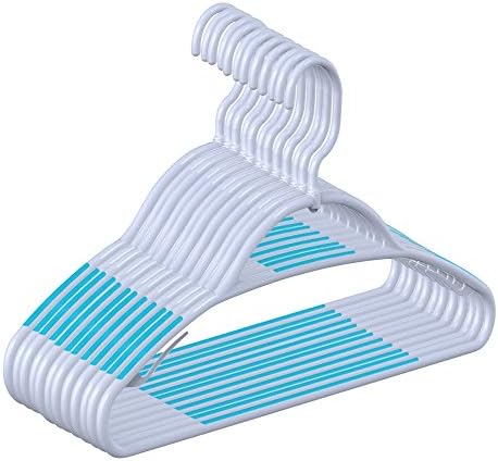 1InTheHome Standard Plastic Hangers Grip Mate Swivel Hanger "20 Pack"