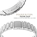 MoKo Band Compatible with Samsung Gear S2 Classic/Galaxy Watch 42mm/Galaxy Watch Active/Active 2/Gear Sport/Ticwatch 2/E/Garmin Vivoactive 3, 20MM Universal Stainless Steel Strap - Silver