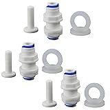 1/4" PE Hose Partition Joint with OD Push-In
