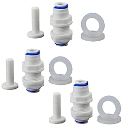 1/4" PE Hose Partition Joint with OD Push-In