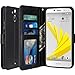 HTC Bolt Case, LK Luxury PU Leather Wallet Flip Protective Case Cover with Card Slots and Stand for HTC Bolt (Black)