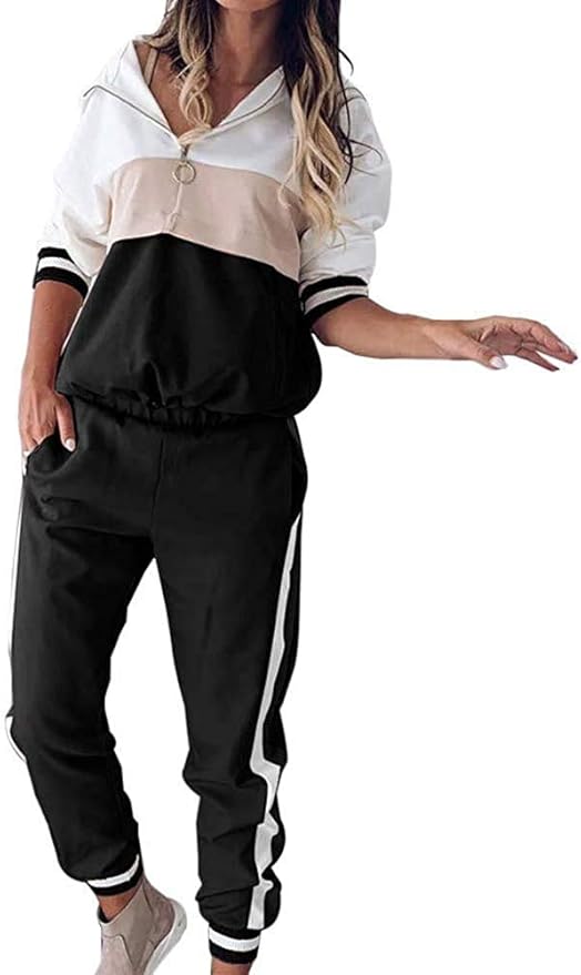 Ropa Deportiva Chándal Completo Mujer Sudadera Con Capucha Y