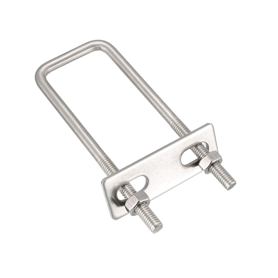 sourcing map Square u-bolts 2pcs 1.22"(31mm) Inner Width 100mm Length M6 304 Stainless Steel U Bolt with Nuts Frame for Boat Trailer