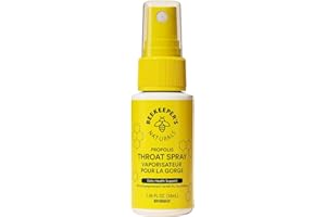 BEEKEEPER'S NATURALS Propolis Throat Spray - 85mg Bee Propolis Extract - Natural Immune Support, Sore Throat Relief & Antioxo