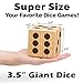 Jumbo Wooden Yard Dice – Giant Outdoor Gaming Dice Set 3.5