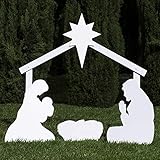 Outdoor Nativity Store Holy Family Outdoor Nativity Set (Standard, White)