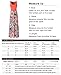 Zattcas Womens Summer Contrast Sleeveless Tank Top Floral Print Maxi Dress Orange Coral XX-Large
