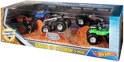 monster jam smash up stadium 5 pack