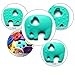 KUTE KEIKI Baby Teething Toys ★ 3 Multi-Colored Silicone Teether Toy Variety Pack ★ BPA FREE ★ Freezer & Dishwasher Safe ★ No Lead, Cadmium, or Heavy Metals ★ FREE BONUS: Teething Necklace Attachment