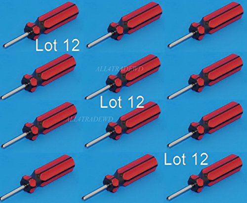 UPC 718117403965, Lot 12 Pieces Valve Stem Core Remover Red &amp; Black Handle Tire Repair Tool