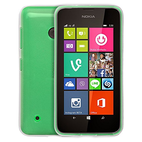 SOJITEK BPA-Free Nokia Lumia 530 Crystal Clear Transparent TPU Silicone Soft Plastic Cover Case