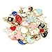 30 Pcs Assorted Enamel Charm Pendant Gold Plated Love Cactus Moon Star Dainty Dangle Crafting Accessories for Necklace Bracelet Ankle Jewelry DIY Making