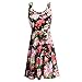 Fancyqube(TM Women's Floral Casual Sleeveless Mini Dress