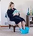 DRESHah Large Aqua Foot Bath Tub - Thick Sturdy Plastic Pedicure Spa and Massage for Soaking Feet, Toenails, and Ankles with Epsom Salts or Essential Oils. Helps with Callus, Fungus and Dead Skin
