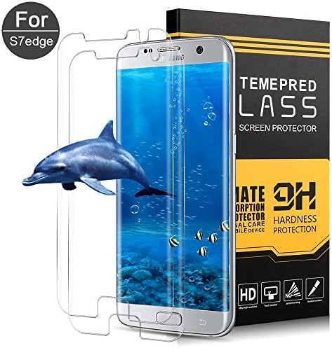 XUZOU Samsung Galaxy S7 Edge Tempered Glass Screen Protector,[9H Hardness][Anti-Fingerprint][Easy to Install][3D Touch Compatible][HD Clear] for Galaxy S7 Edge - 2 Pack