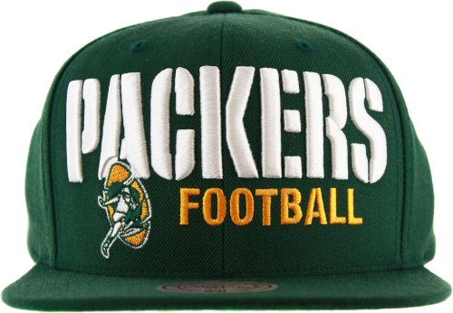 Mitchell & Ness Men's Green Bay Packers Snapback Cap, Green