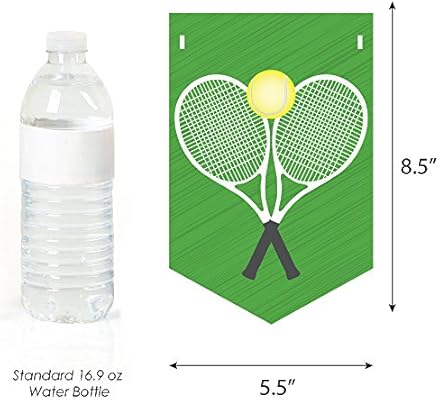 Happy Birthday Tennis Ball Birthday Party Decorations Big Dot Of